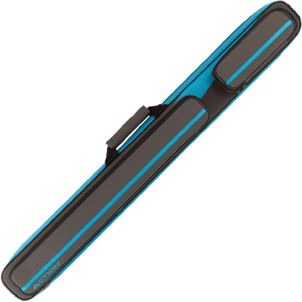 Action Sport 3x5 Soft Cue Case with Backpack Straps - Blue & Gray