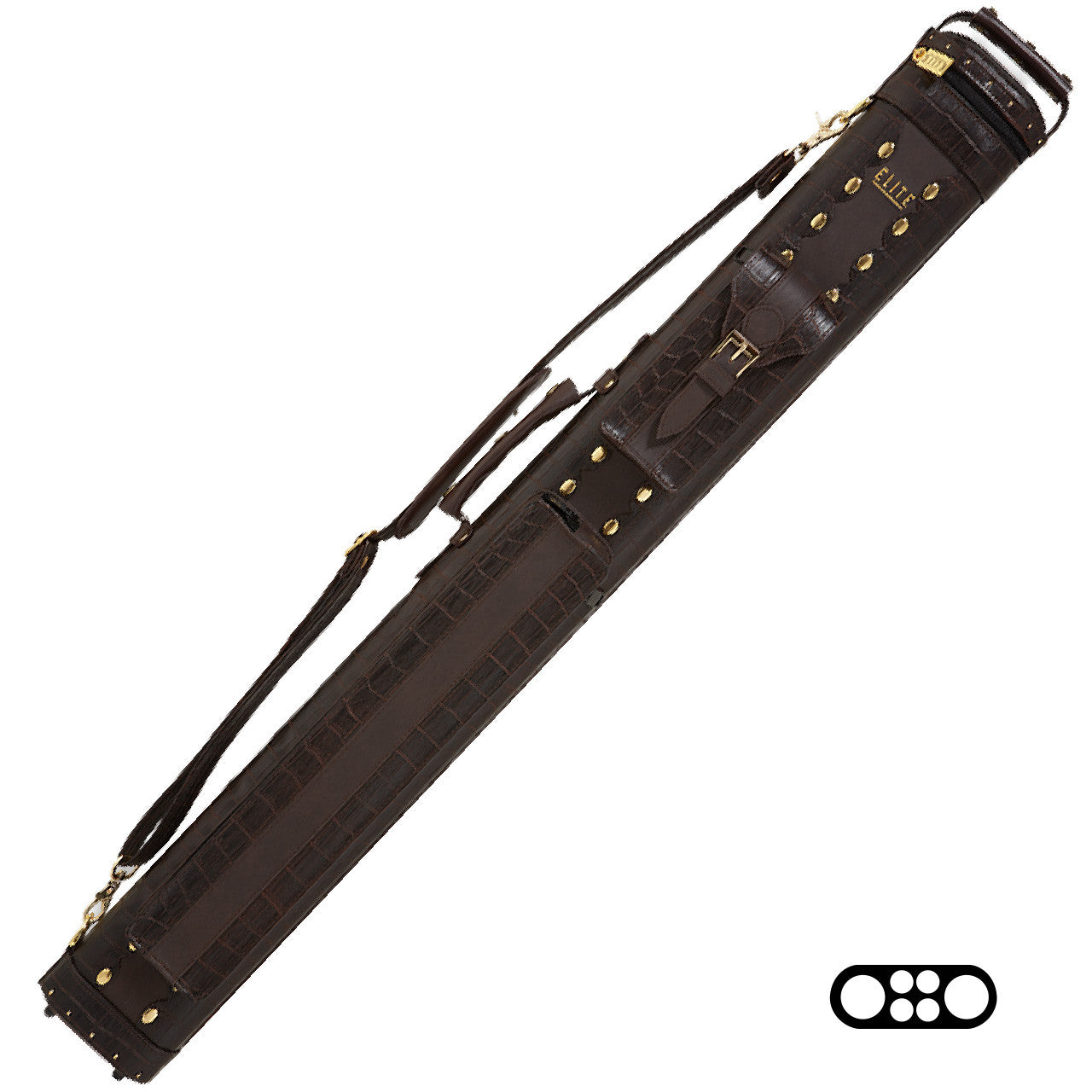 Elite 2x4 Leatherette Hard Cue Case - Brown
