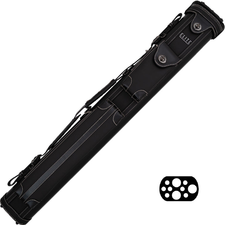 Elite ECV37BK 3 Butt x 7 Shaft Black Vintage Case