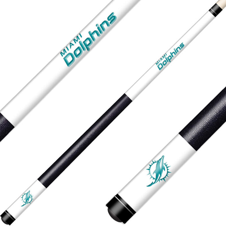 Miami Dolphins Cue Laser Etched Billiard Cue