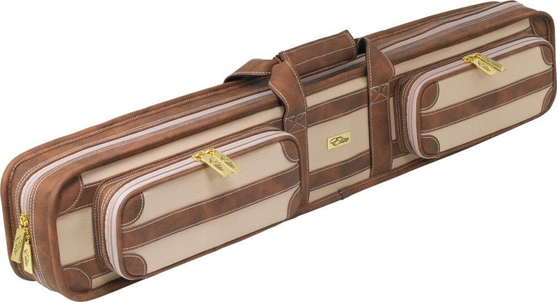 Elite Vintage 4x8 Soft Cue Case - Chestnut