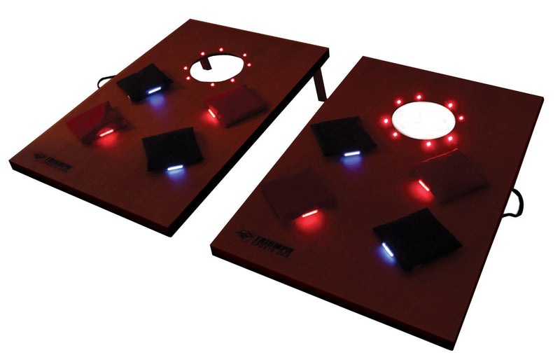 Triumph Cornhole Boards Set LED Lighted Tournament 2x3