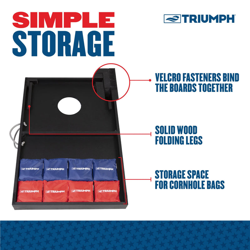 Triumph Cornhole Boards Set Patriotic Classic 2x3