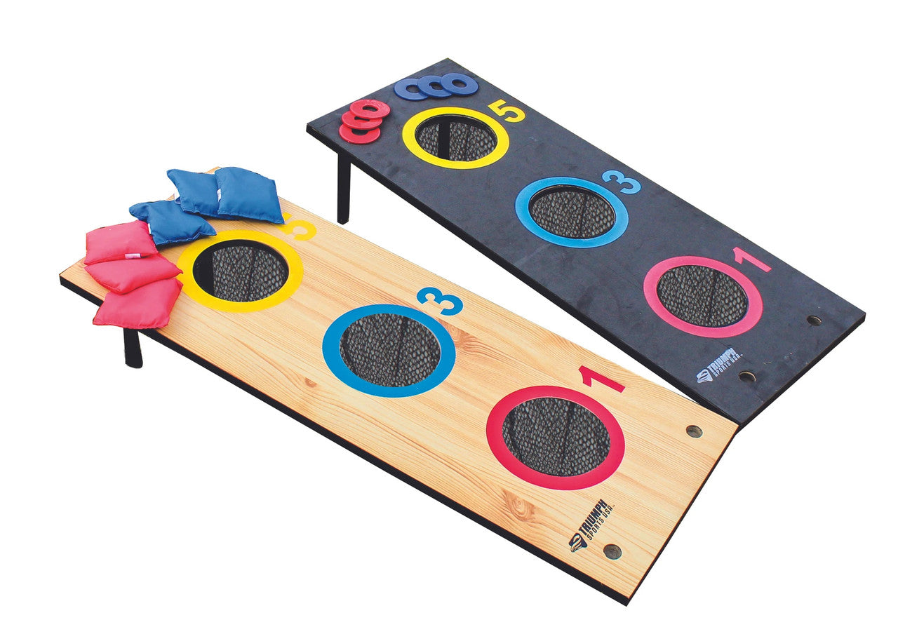 Triumph 3 Hole Bean Bag Toss and Washer Toss Combo Set