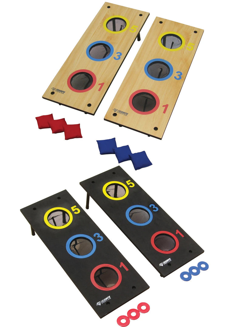 Triumph 3 Hole Bean Bag Toss and Washer Toss Combo Set