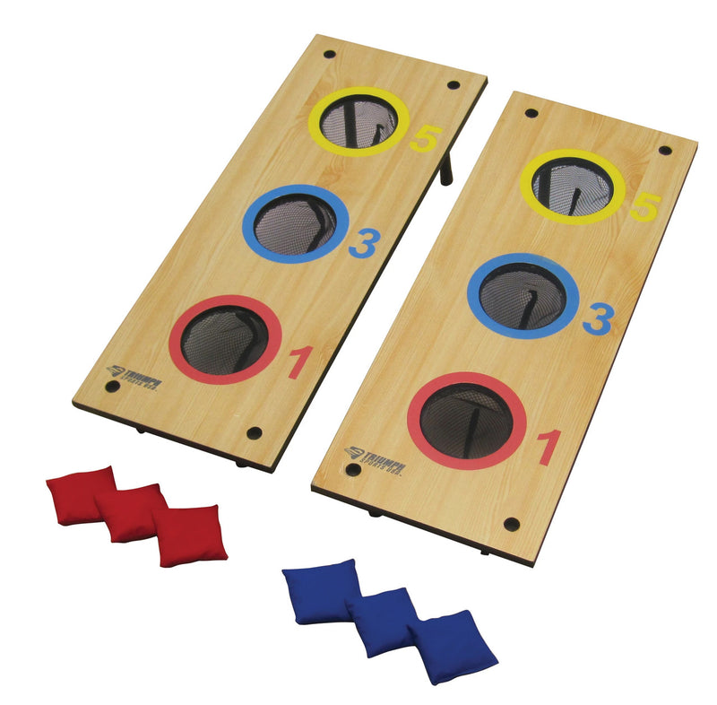 Triumph 3 Hole Bean Bag Toss and Washer Toss Combo Set
