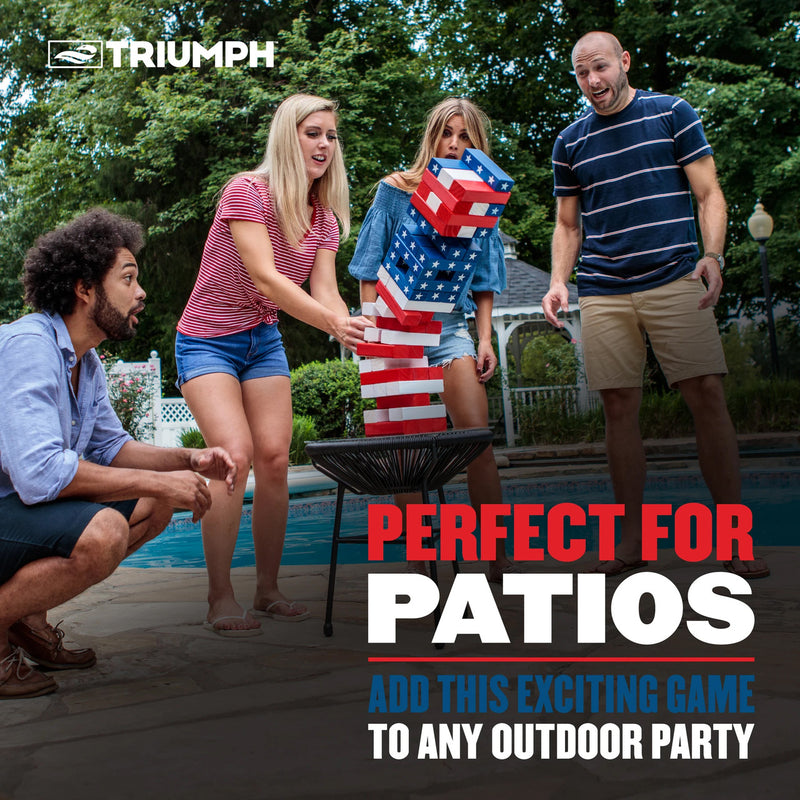 Triumph Patriotic Large Tumble Tower Set 6"