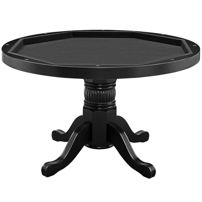 Ram Gameroom Poker Table 48" 3 in 1 Game Table Black