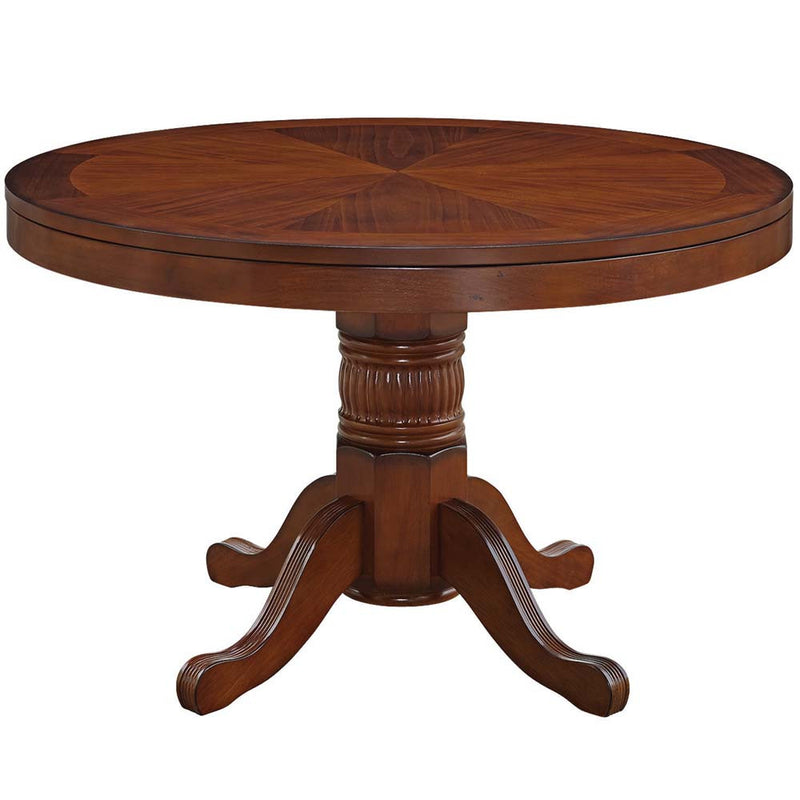 Ram Gameroom Poker Table 48" 3 in 1 Game Table Chestnut