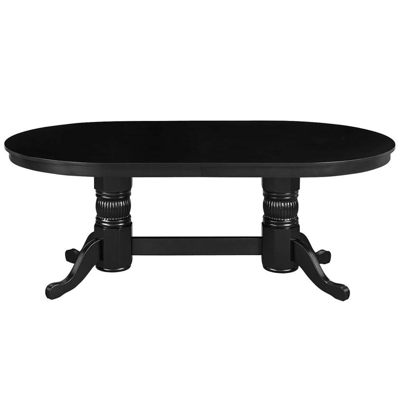 Ram Gameroom Poker Table with Dining Top 84" Black