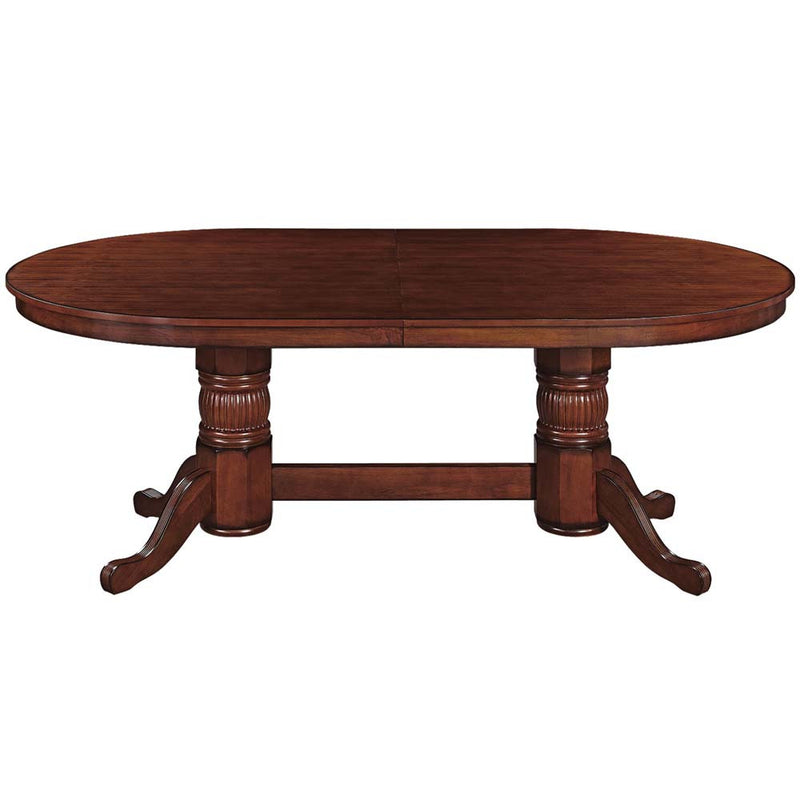 Ram Gameroom Poker Table with Dining Top 84" Chestnut
