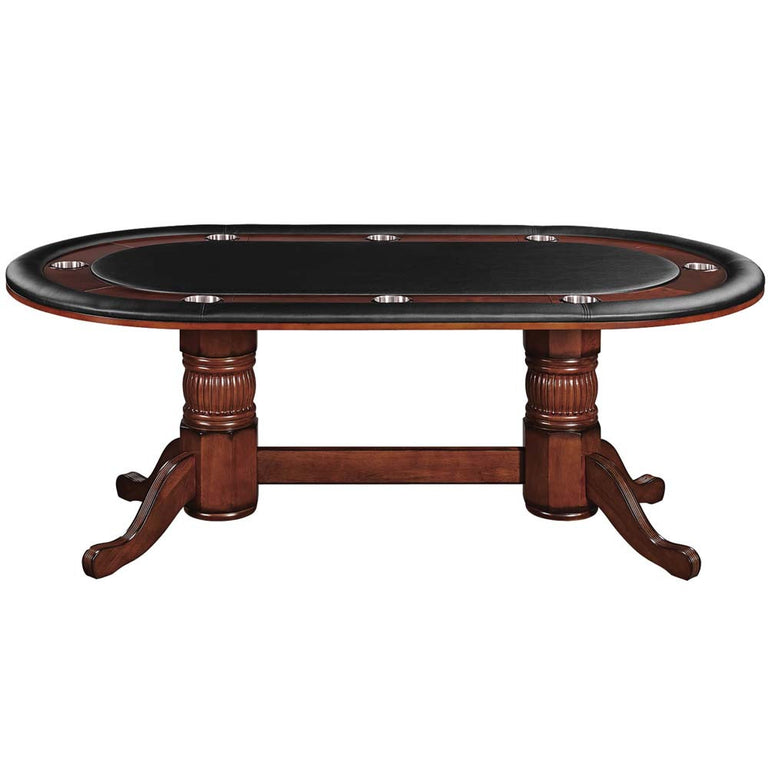 Ram Gameroom Poker Table with Dining Top 84" Chestnut