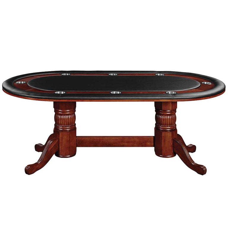 Ram Gameroom Poker Table with Dining Top 84" English Tudor