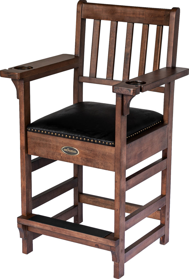Imperial Premium Spectator Chair with Drawer - Whiskey Stain