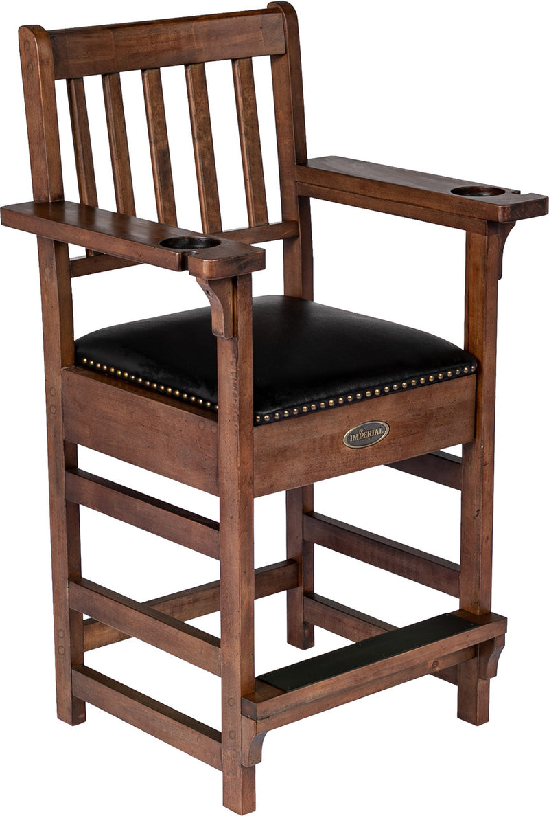 Imperial Premium Spectator Chair with Drawer - Whiskey Stain