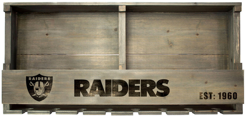 Las Vegas Raiders Bar Shelf Reclaimed Wood