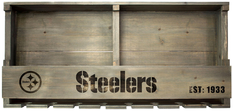 Pittsburgh Steelers Bar Shelf Reclaimed Wood