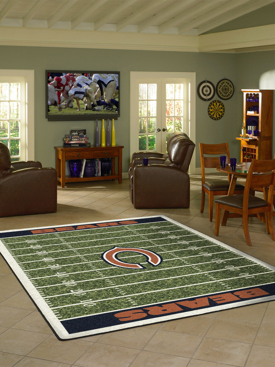 Chicago Bears Rug Home Field