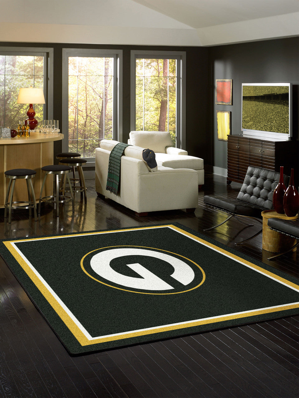 Green Bay Packers Rug Team Spirit