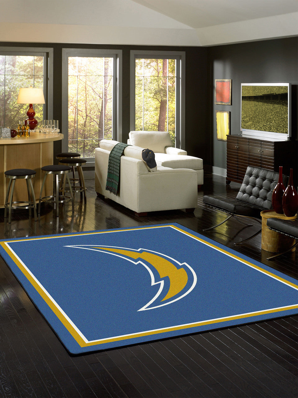 Los Angeles Chargers Rug Team Spirit