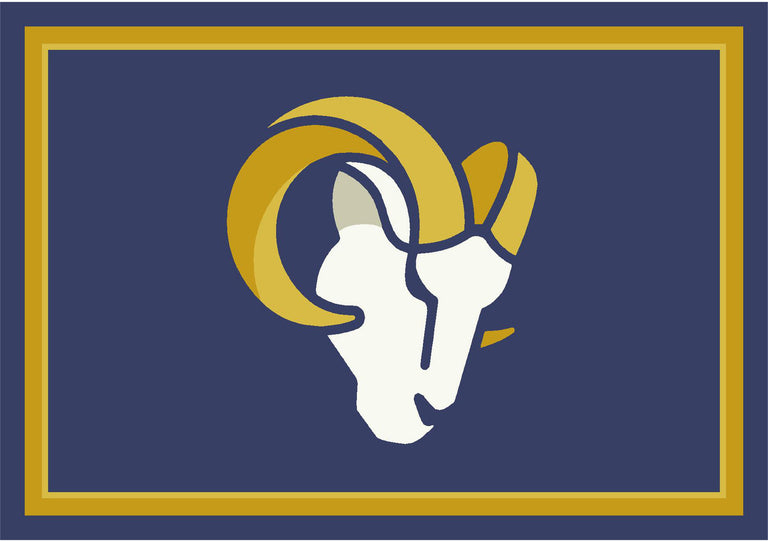 Los Angeles Rams Rug Team Spirit