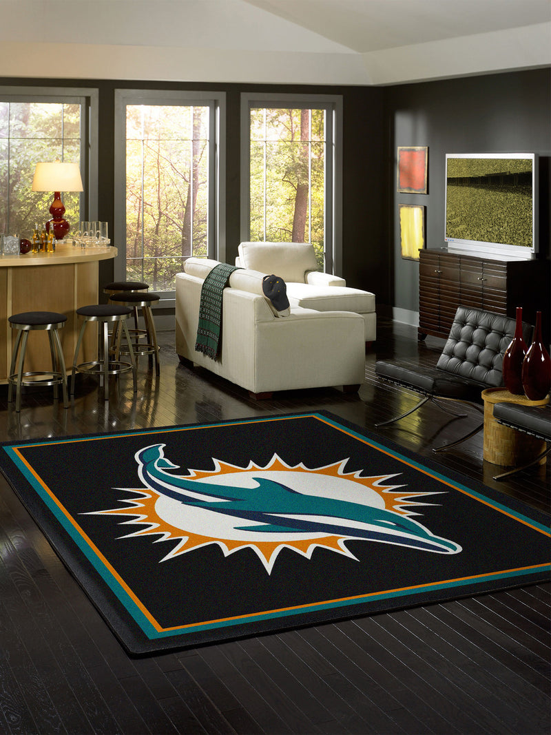 Miami Dolphins Rug Team Spirit