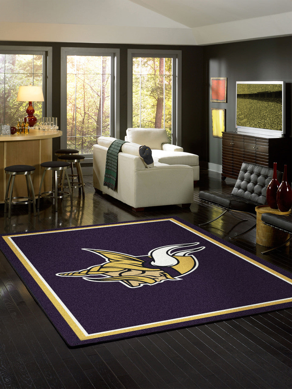 Minnesota Vikings Rug Team Spirit