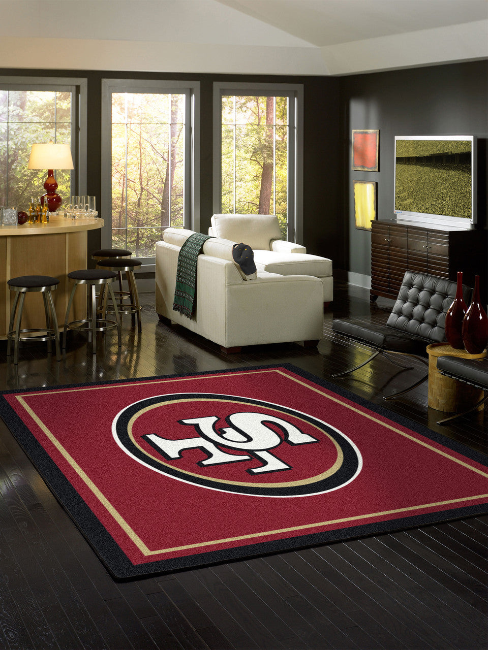 San Francisco 49ers Rug Team Spirit