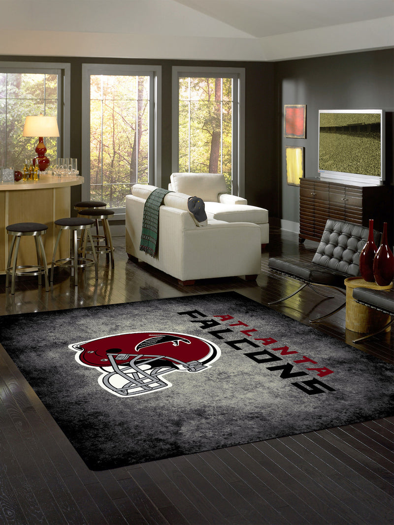 Atlanta Falcons Rug Distressed