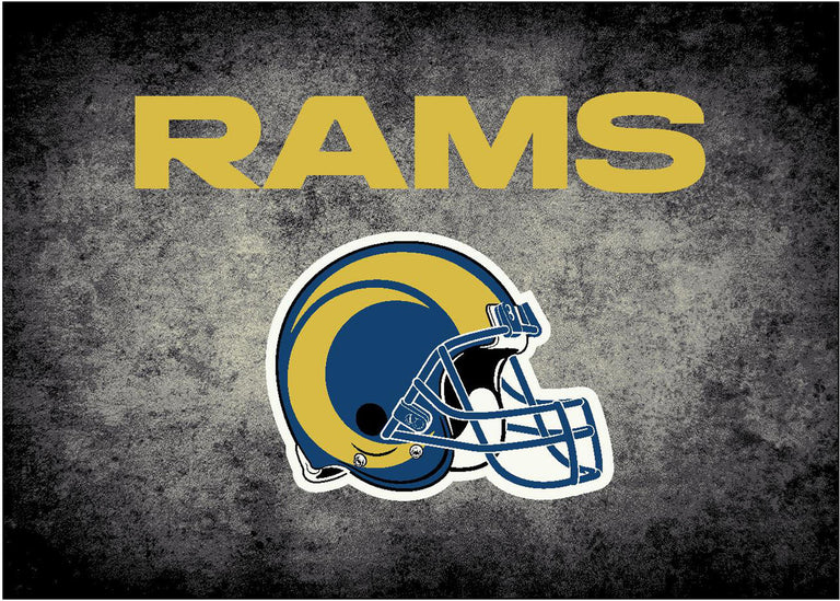 Los Angeles Rams Rug Distressed