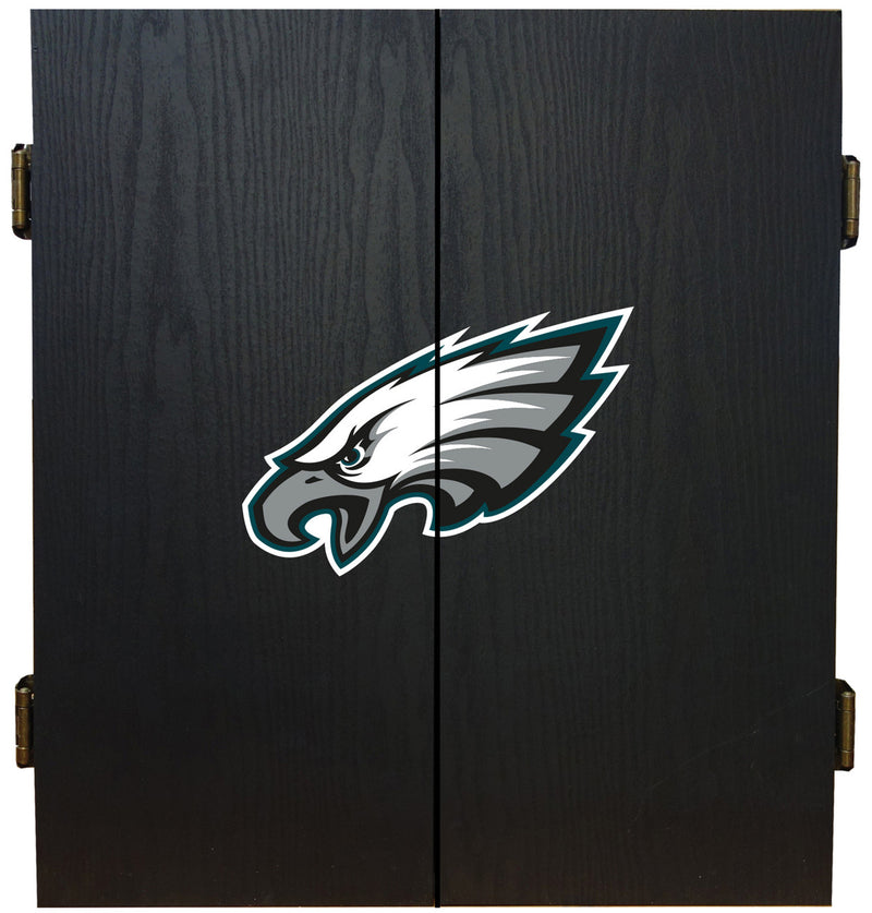 Philadelphia Eagles Dartboard Cabinet Set Fan's Choice