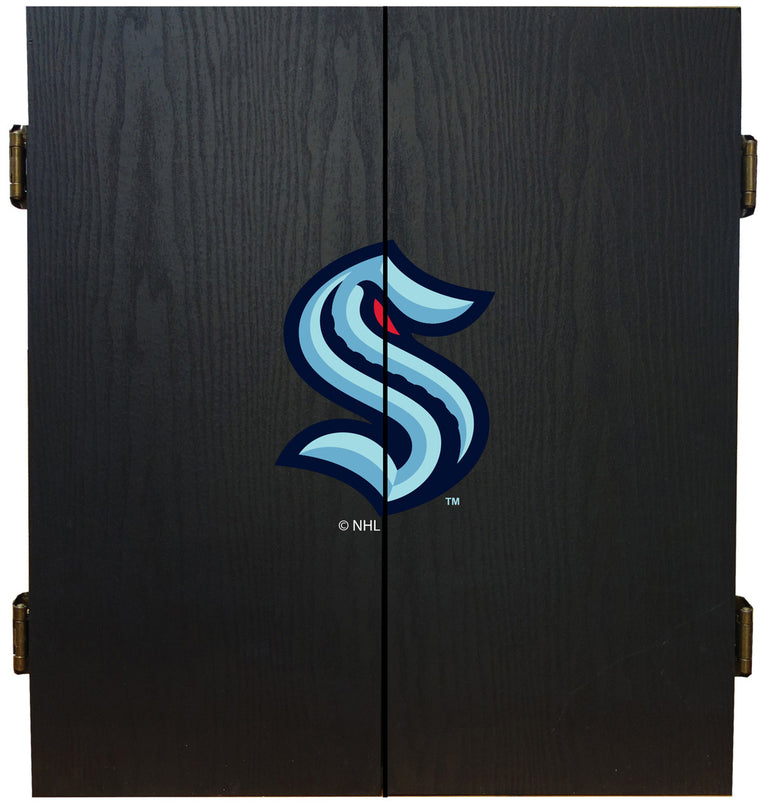 Seattle Kraken Dartboard Cabinet Set Fan's Choice