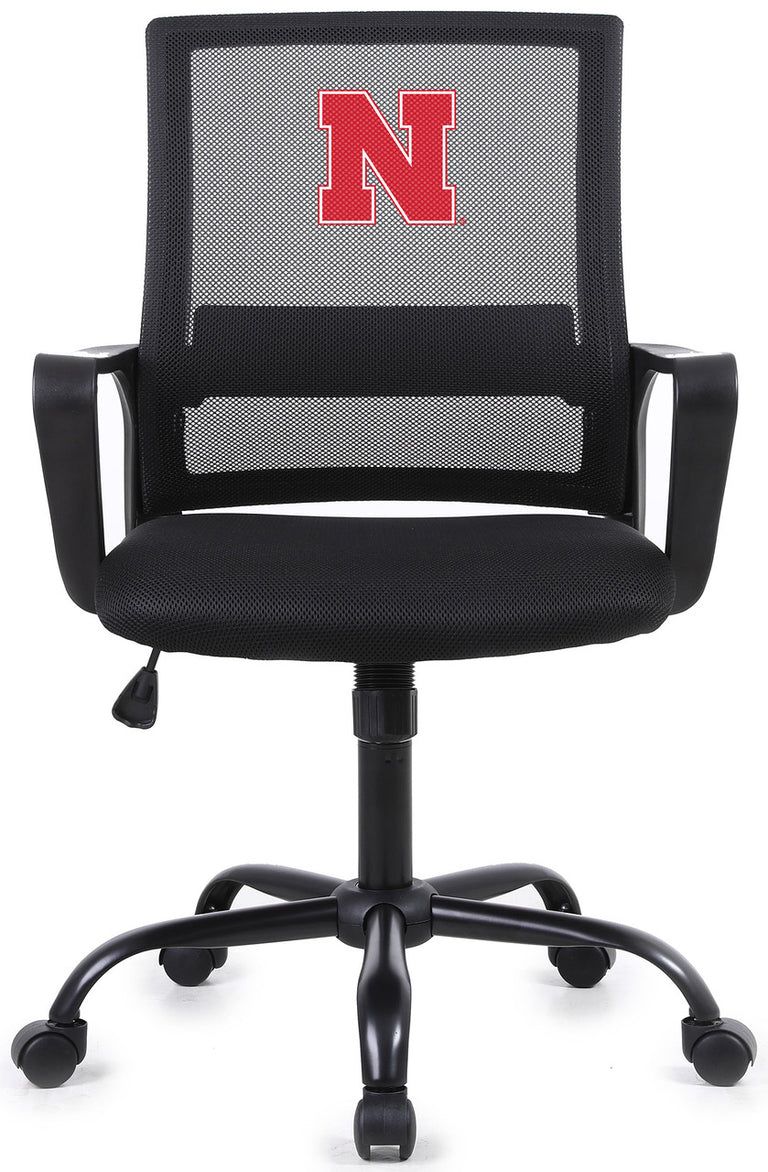 University of Nebraska Office Chair with Arm Rest