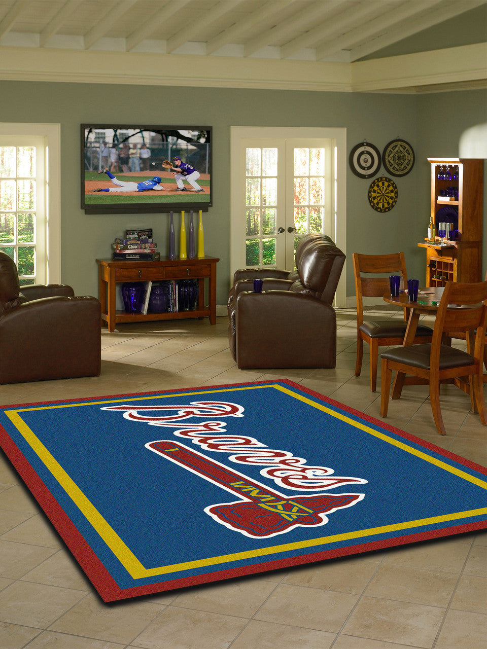 Atlanta Braves Rug Team Spirit