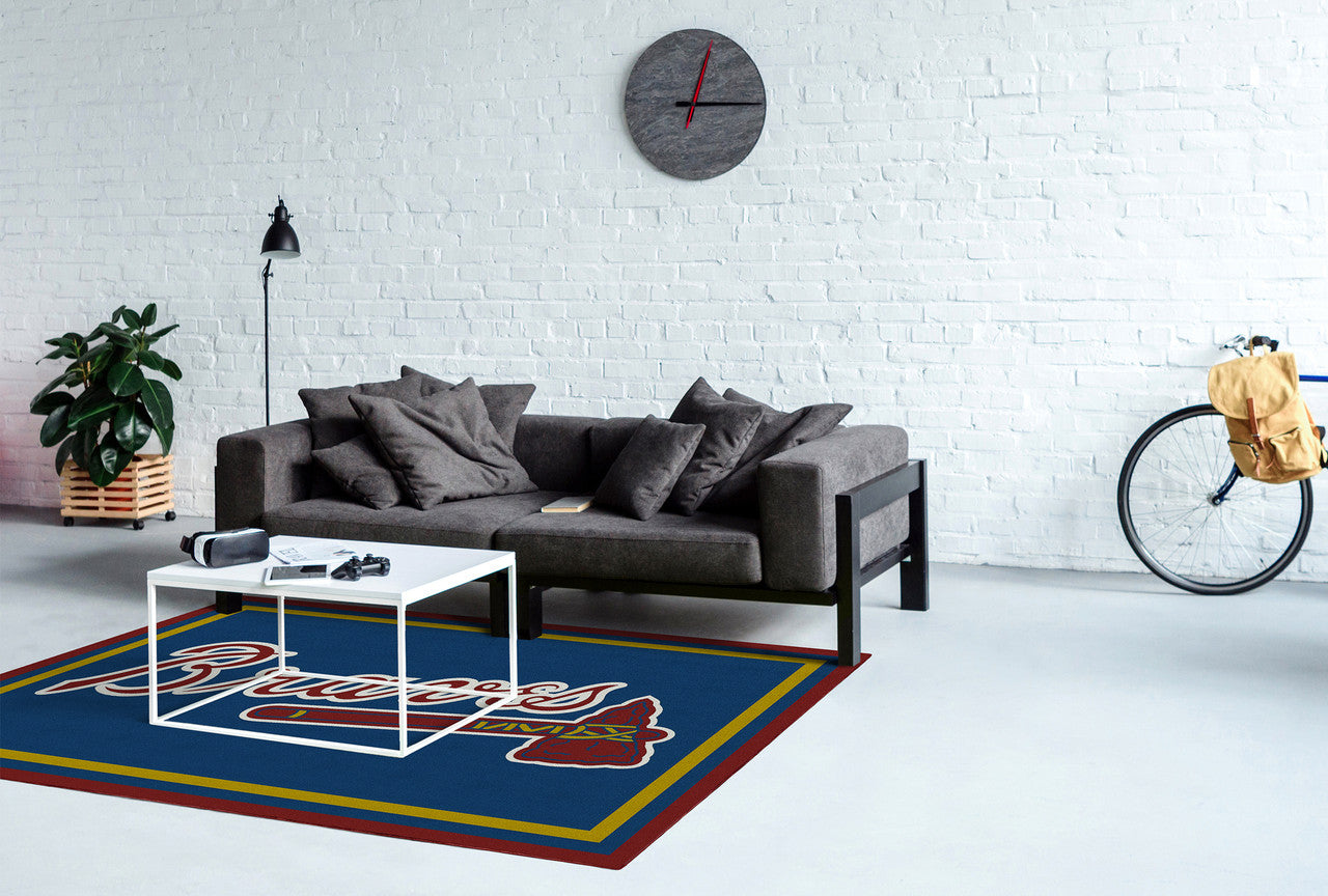 Atlanta Braves Rug Team Spirit