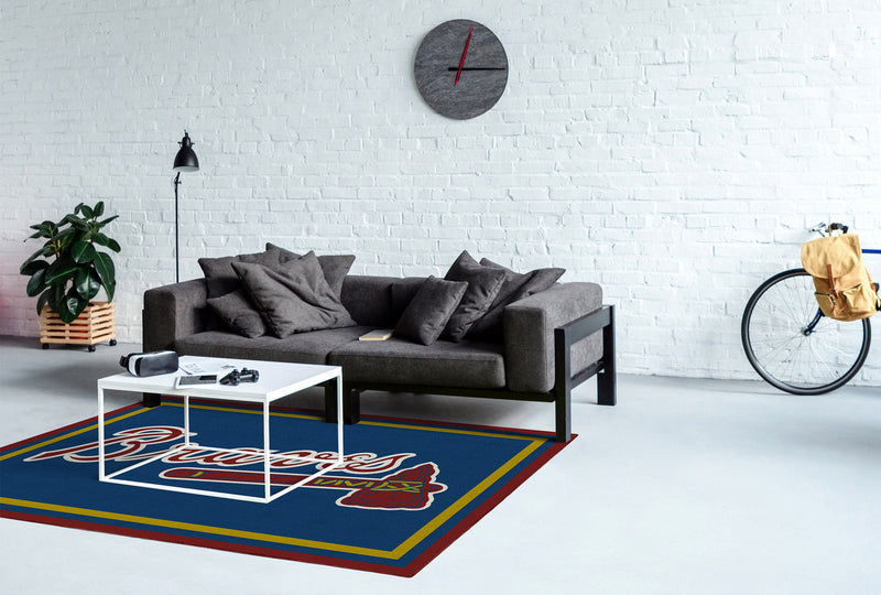 Atlanta Braves Rug Team Spirit