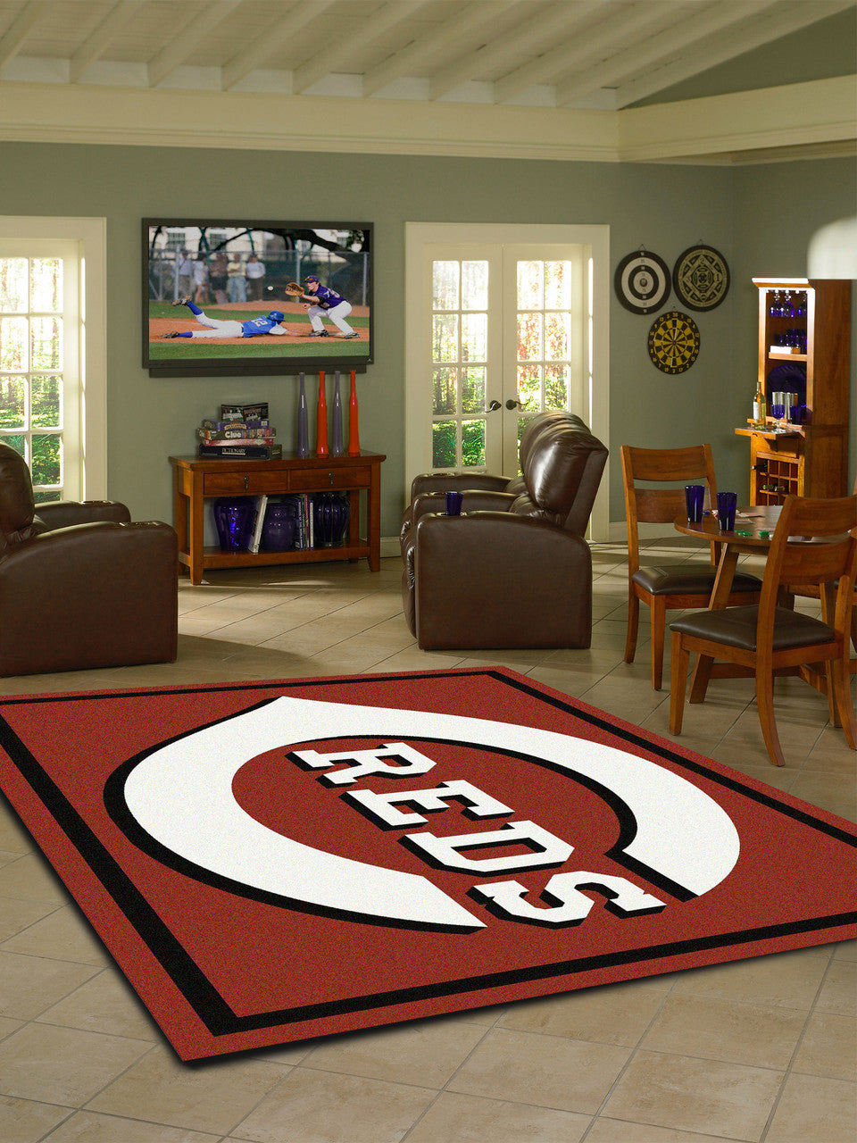 Cincinnati Reds Rug Team Spirit
