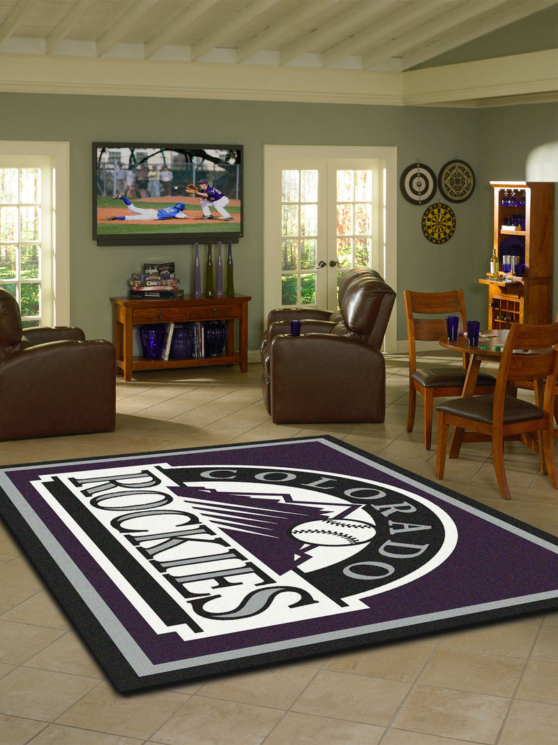 Colorado Rockies Rug Team Spirit