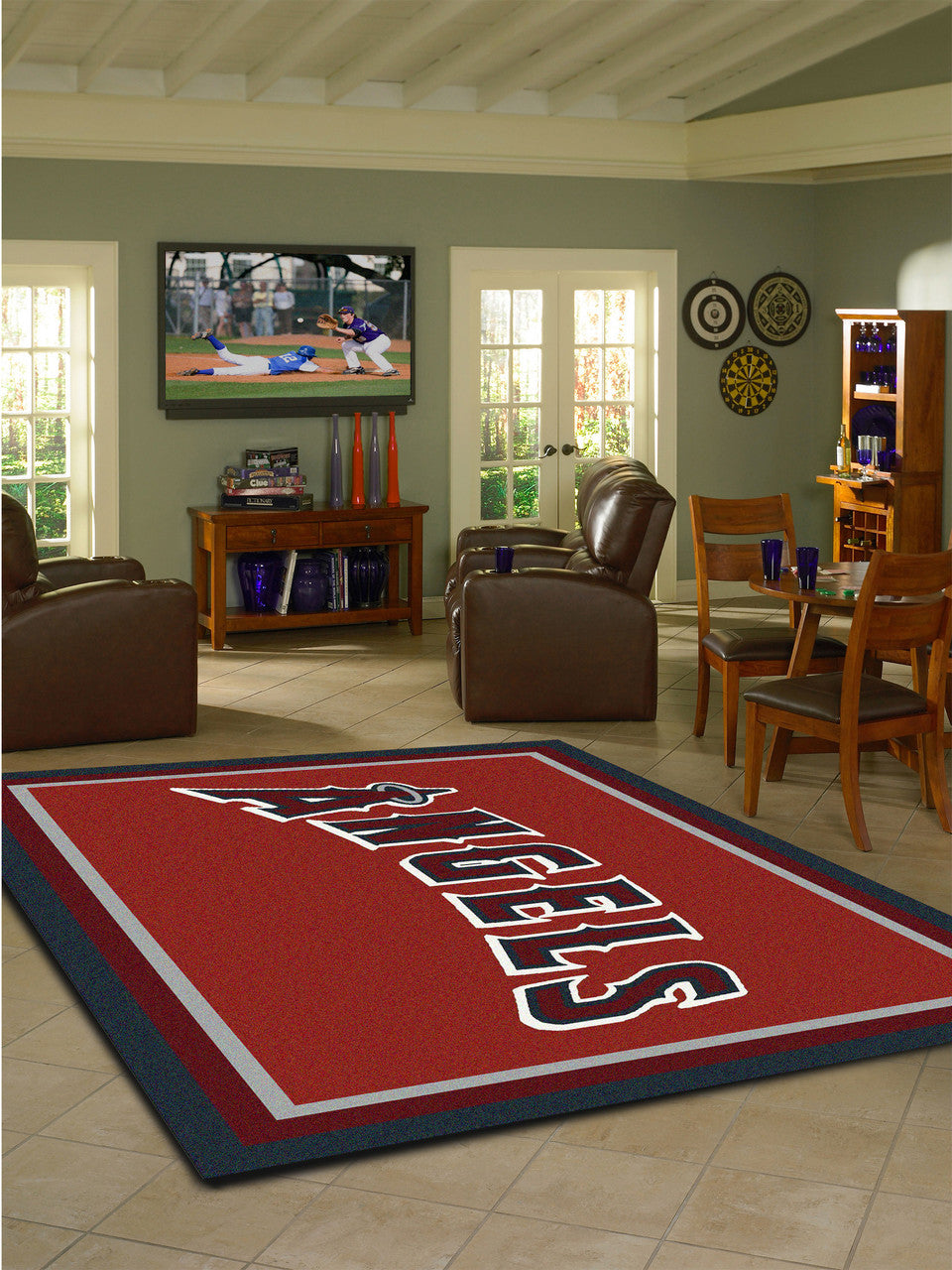Los Angeles Angels Rug Team Spirit