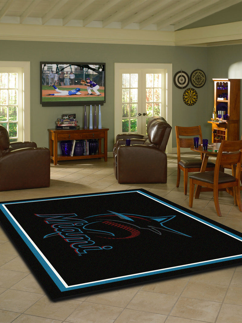 Miami Marlins Rug Team Spirit
