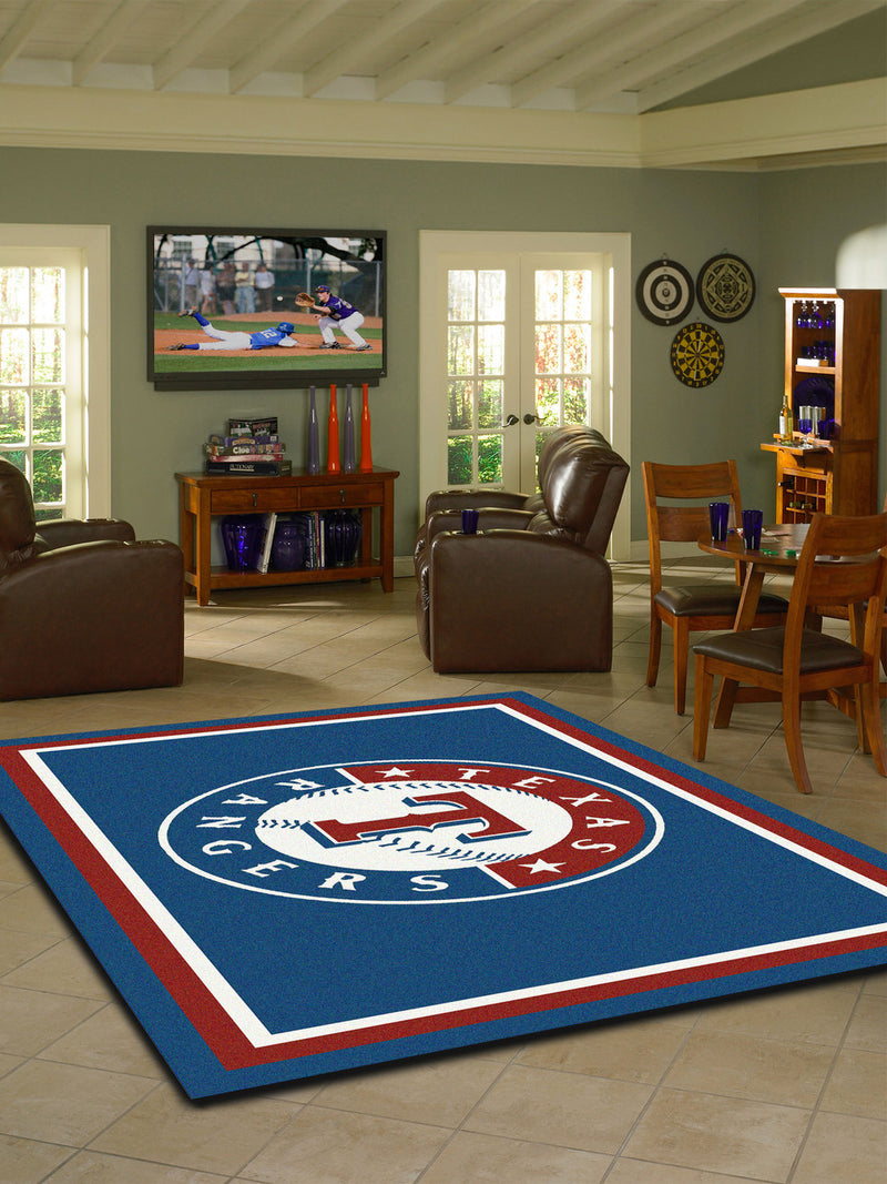 Texas Rangers Rug Team Spirit