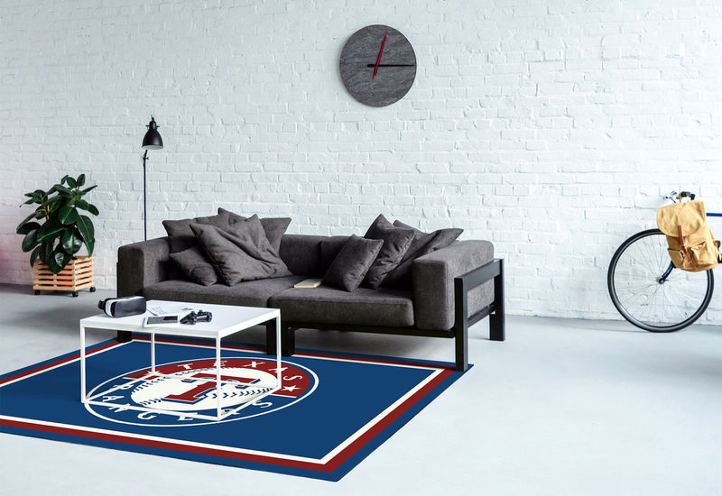 Texas Rangers Rug Team Spirit