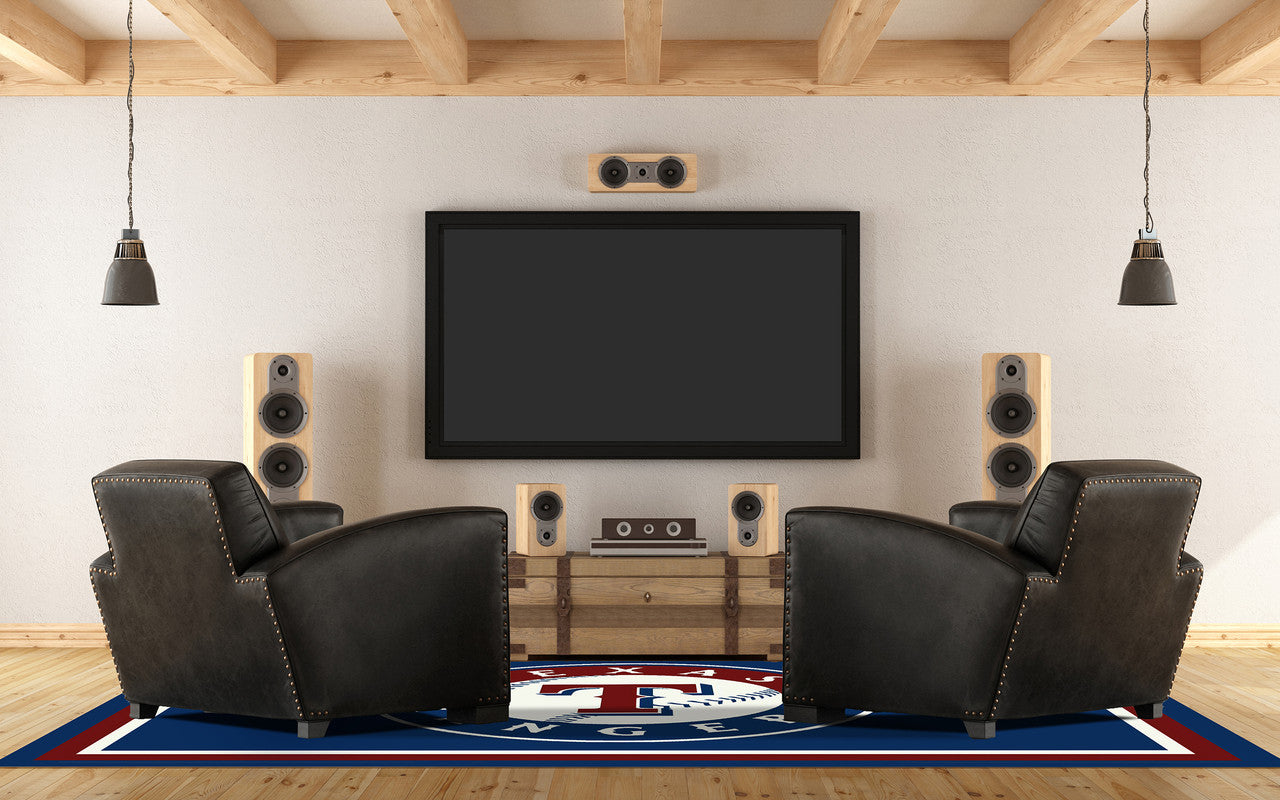 Texas Rangers Rug Team Spirit