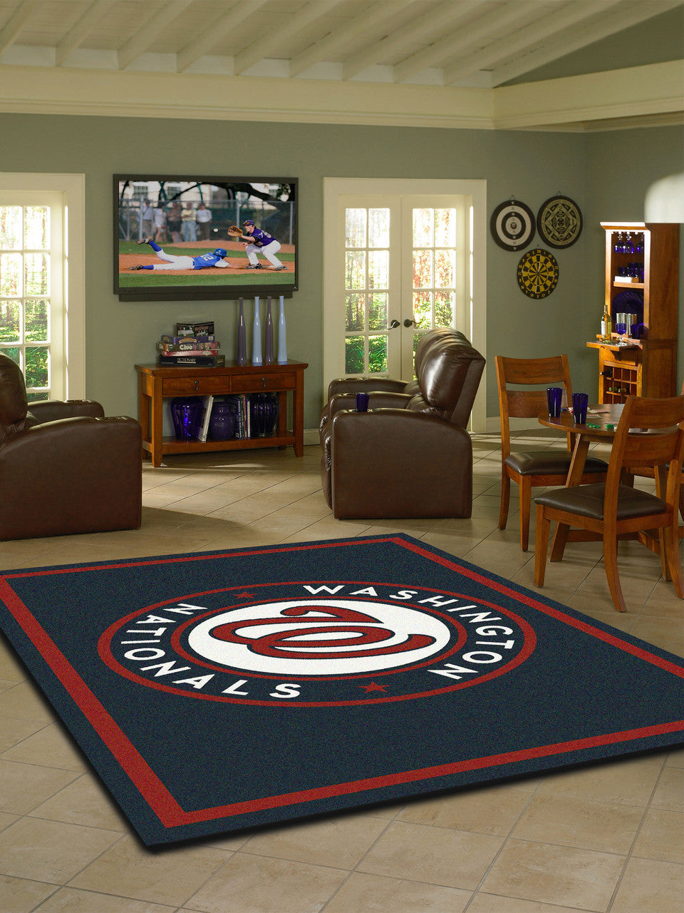 Washington Nationals Rug Team Spirit