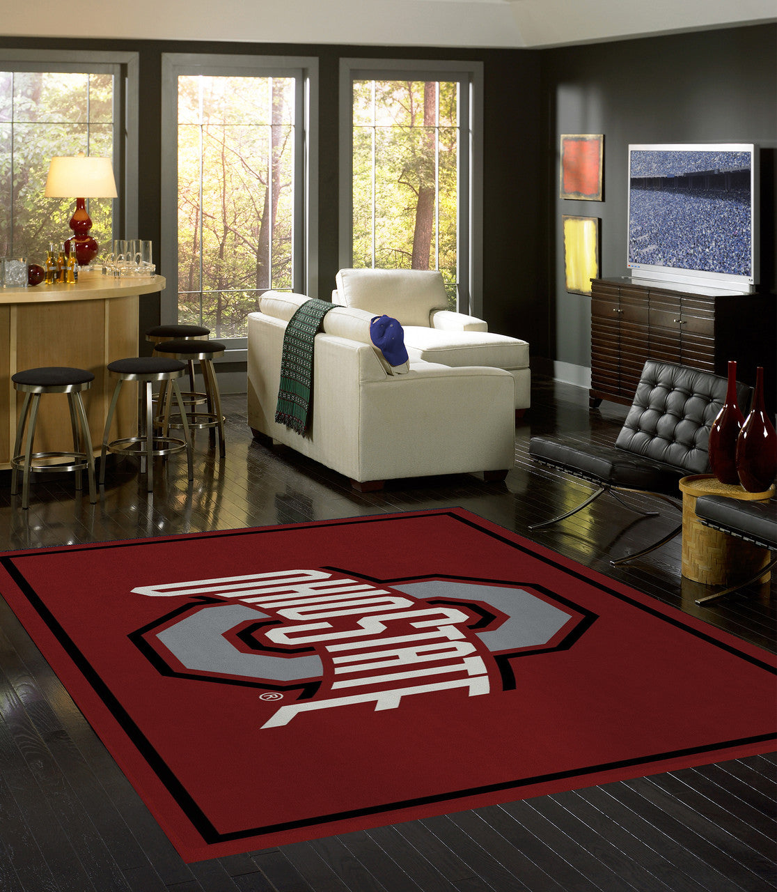 Ohio State University Rug Team Spirit