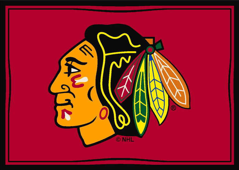 Chicago Blackhawks Rug Team Spirit