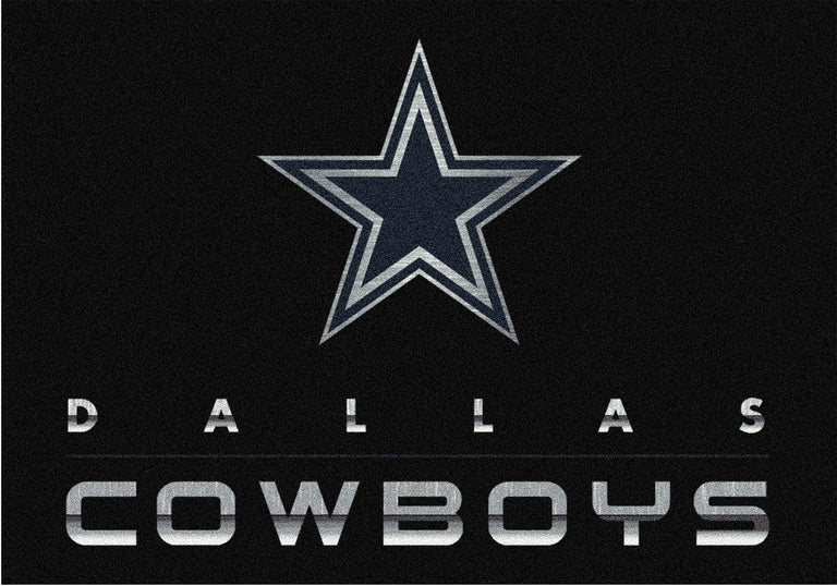 Dallas Cowboys Rug Chrome