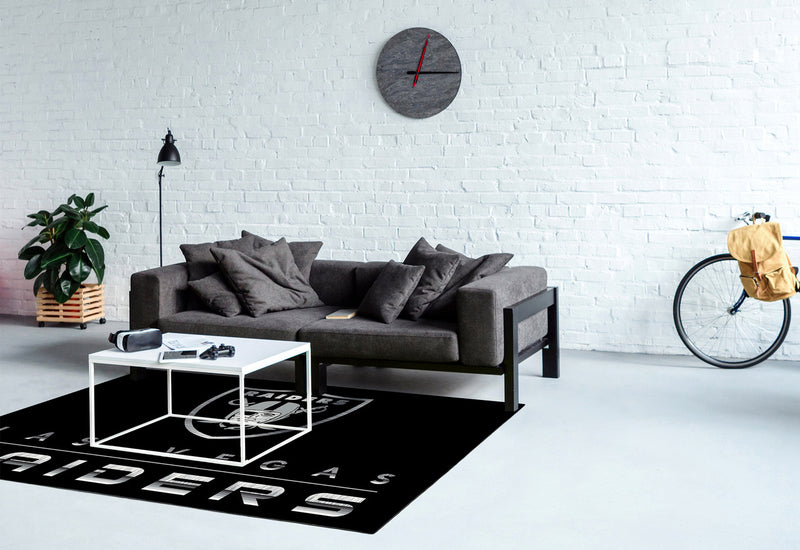 Las Vegas Raiders Rug Chrome