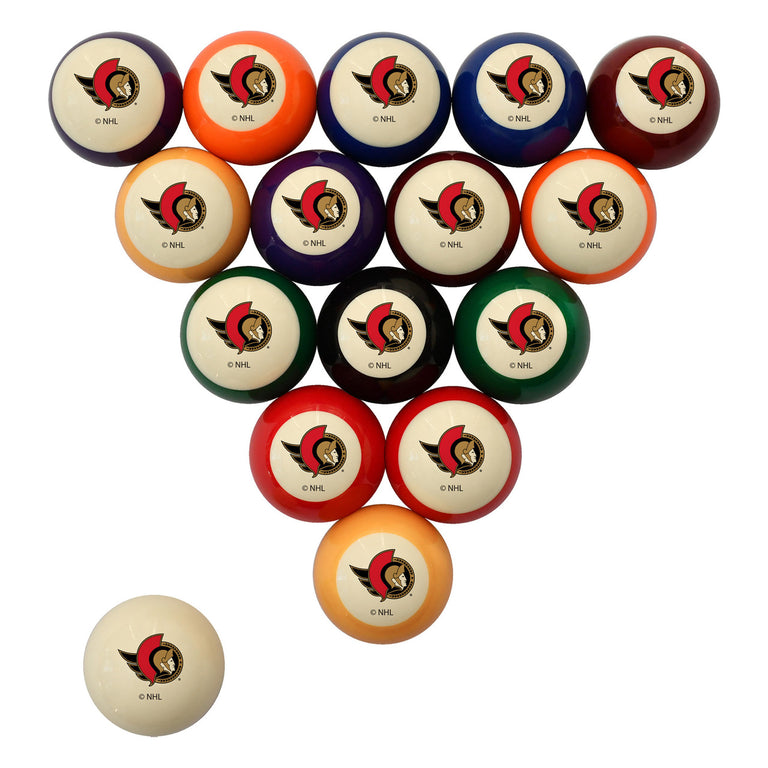 Ottawa Senators Pool Balls - Retro Balls Set