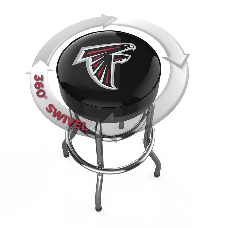 Atlanta Falcons Bar Stool Chrome
